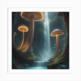 Mushroom Forest Art Print