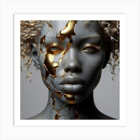 Gold And Silver Art Print