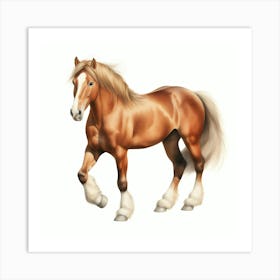 Clydesdale Horse Art Print