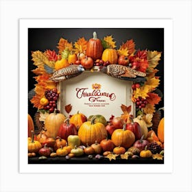 Thanksgiving Frame 2 Art Print