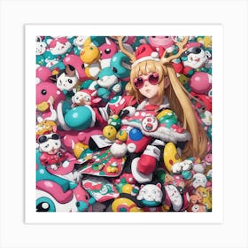 Kawaii Girl Art Print