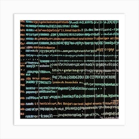 Computer Code 1 Art Print