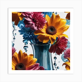 Flowers In A Vase 40 Art Print