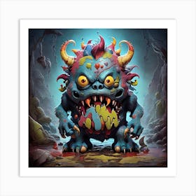 Monster art print Art Print