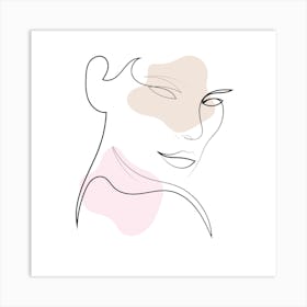 Line Woman 1 Art Print