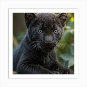 Black Panther Cub 1 Art Print
