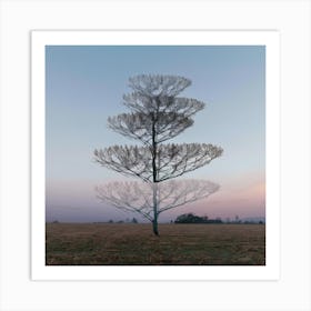 Tree In A Field 2 Art Print