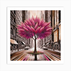 Tree In The City 1 Art Print