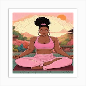 Yogi Girl Art Print