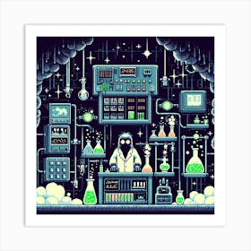 8-bit secret laboratory 2 Art Print