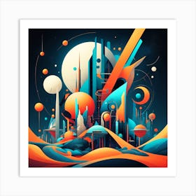 Futuristic City Art Print