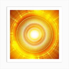 Abstract Golden Light Background Art Print