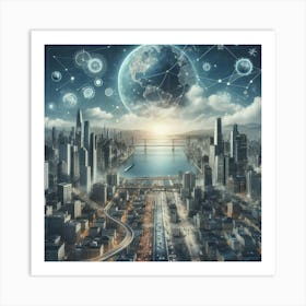 Retro Futurism Art Print