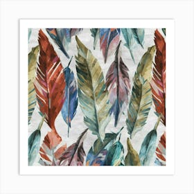 Feathers Ornate 1 Art Print