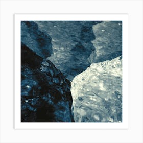 An Icy Map Of The Colorado River Art Print