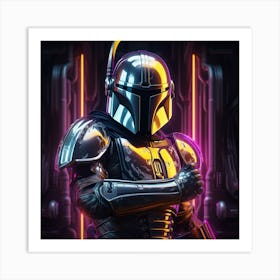 Star Wars The Mandalorian 1 Art Print