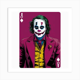 Joker Playing Card Art Print