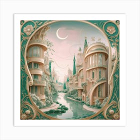 City Of The Moon Art Print