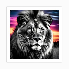 Lion Portrait 6 Art Print