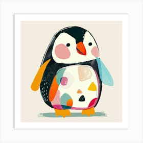 Charming Illustration Penguin4 Art Print