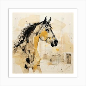 Abstract Equines Collection 39 Art Print