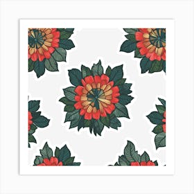 Geraniums Art Print