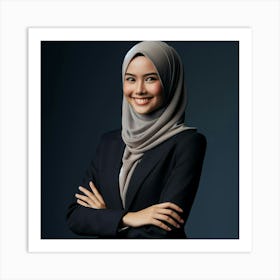 Muslim Business Woman Art Print
