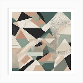 Abstract Geometric Painting Art Print