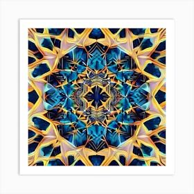 Abstract Fractal Mandala 1 Art Print