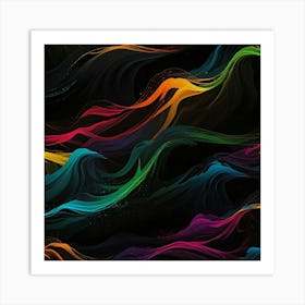 Abstract Wave Painting Art Print