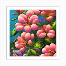 Alstroemeria Flowers 14 Art Print