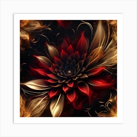 Abstract Flower Art Print