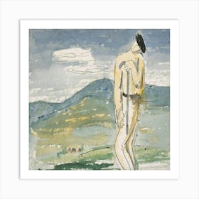 Man In A Field Art Print