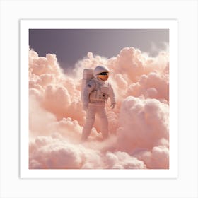 Astronaut In The Clouds Art Print