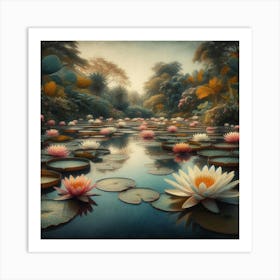 Water Lilies 14 Art Print