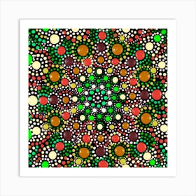 Mahogany Mesmerize Square Art Print