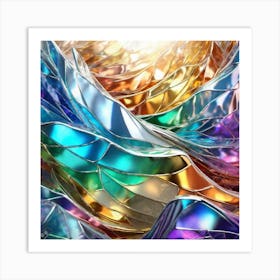 Rainbow Glass Art Art Print