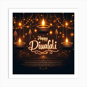 Happy Diwali Images Templates Design S (14) Art Print