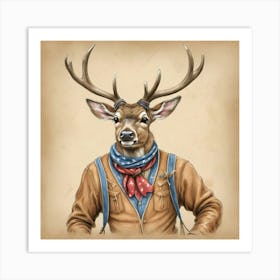 American Deer Art Print