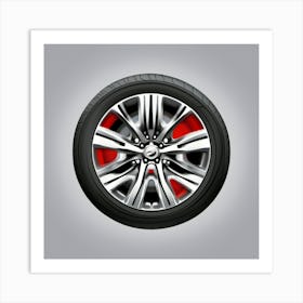 Car Wheel Art Print