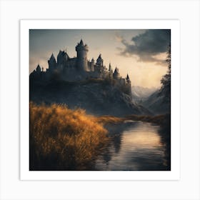 Harry Potter Castle Art Print