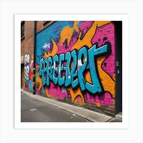 Brick Wall Stories: Street Art in Color Art Print