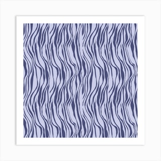 Lilac Zebra Art Print