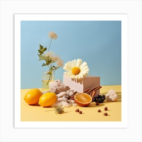 Lemon Yellow Art Print