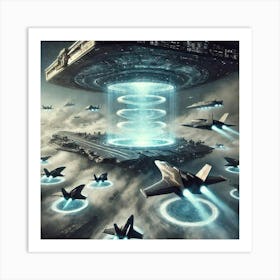 Tempest Class Carrier Protective Air Currents Art Print