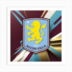 Aston Villa F.C Logo Wall Art 4 Art Print