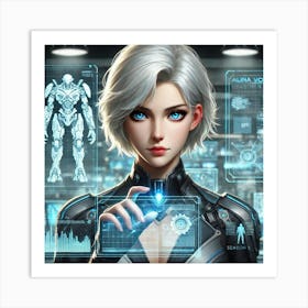 Alina Volkov Portrait Updated Art Print