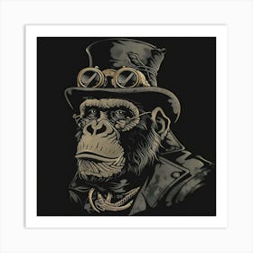 Steampunk Monkey 56 Art Print