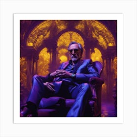 Man Sitting In A Chair 1 Art Print