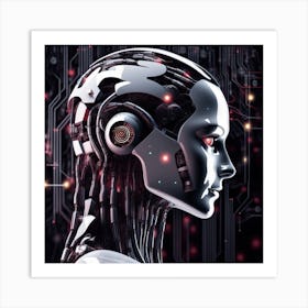 Cyborg Woman 30 Art Print